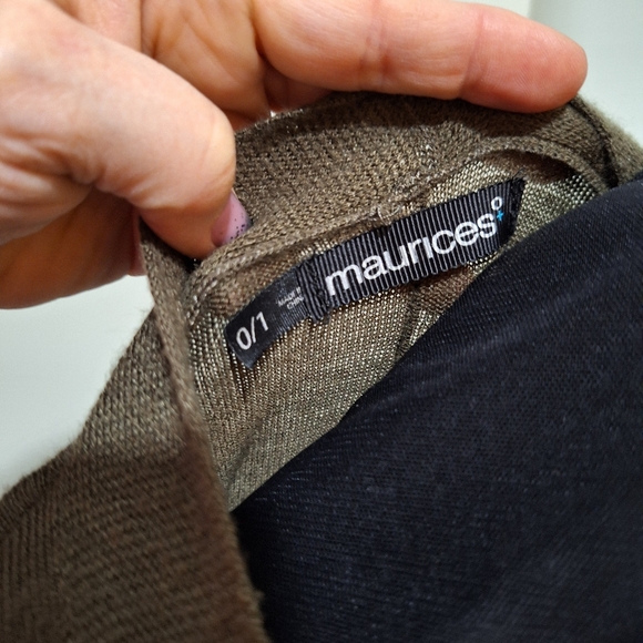 Batwing Cardigan size 0/1 Olive green - Picture 3 of 4